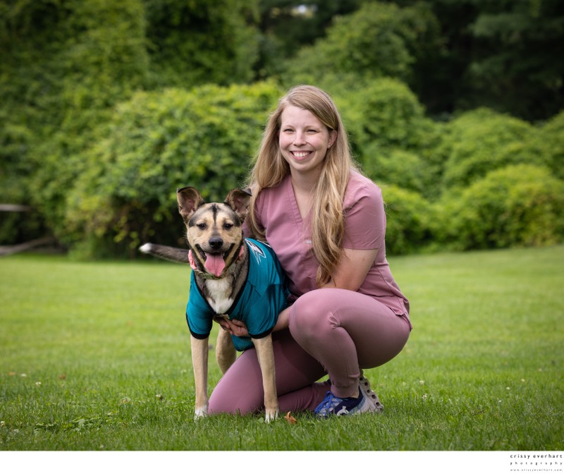 Veterinarian with Dog