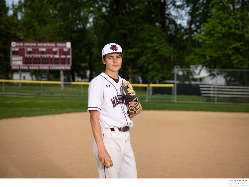 High School Baseball Player Photos