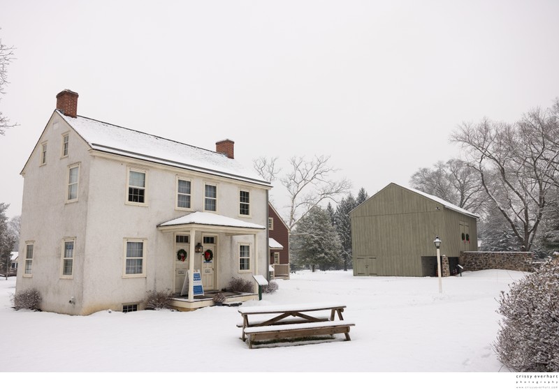 Snow Covered Sugartown Photo Studio