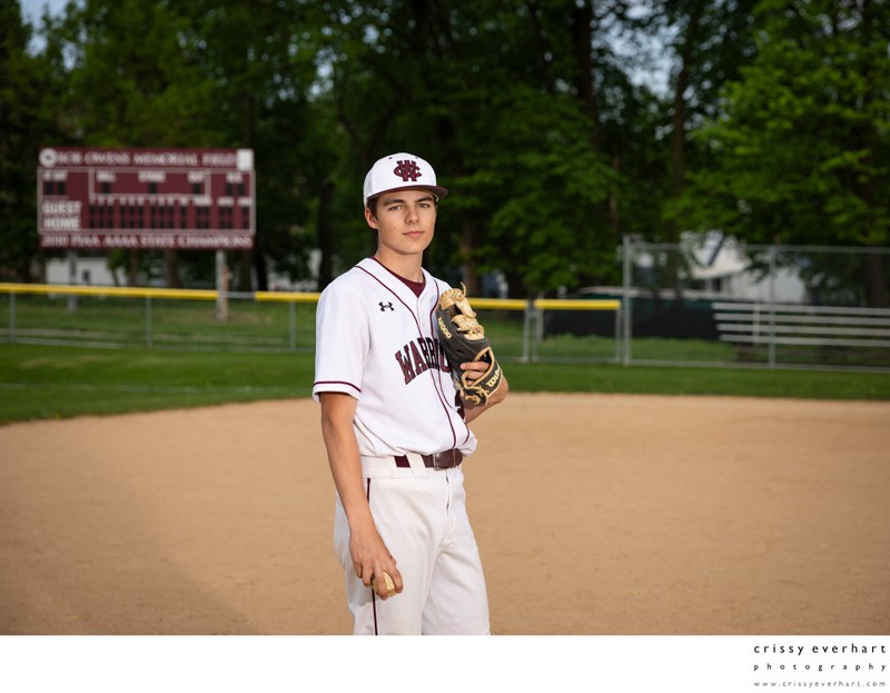 High School Baseball Player Photos
