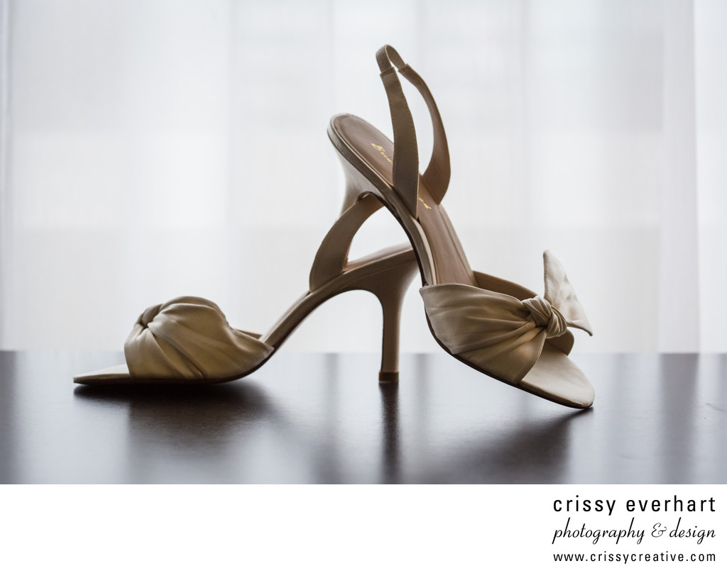 West Chester Wedding Photographer - Bride's Shoes