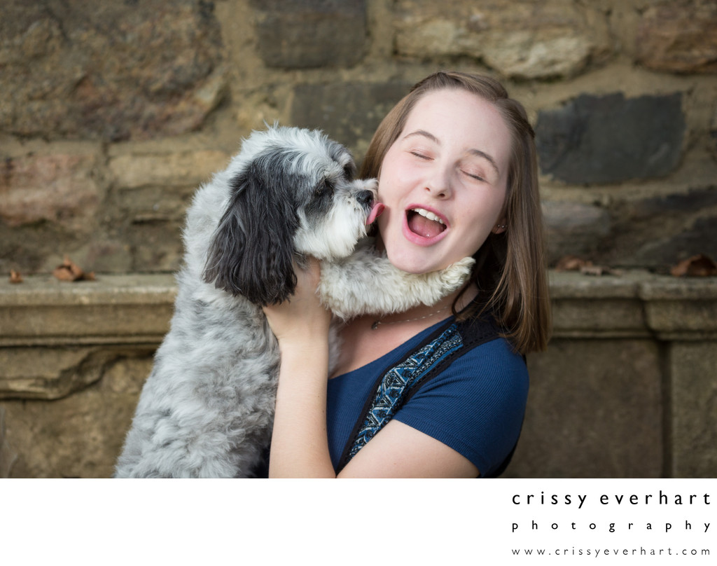 Senior Portraits with Dog  - Pet Photographer