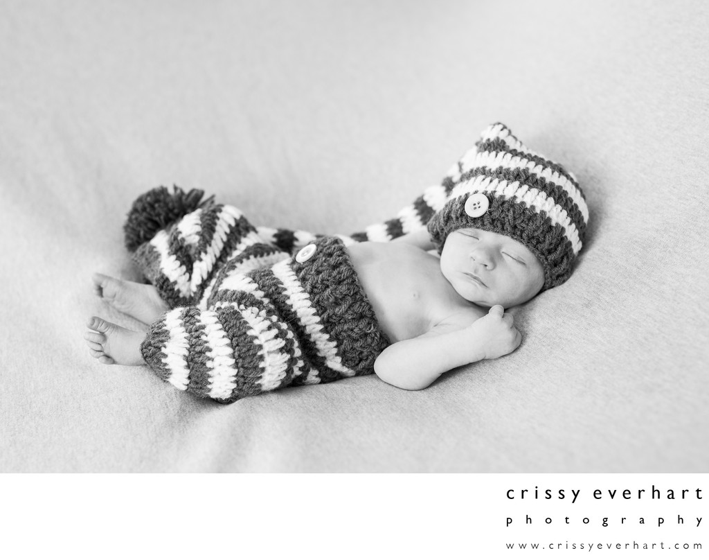 Malvern Newborn Portraits - B&W Studio Photographer