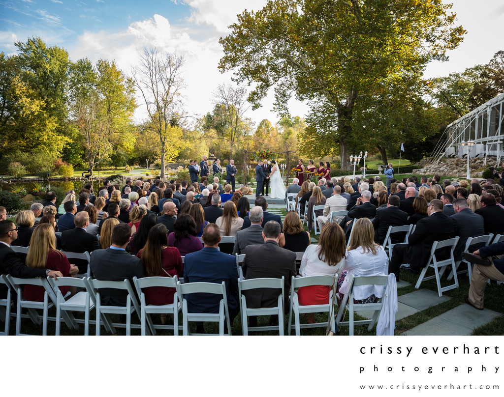 Manor House at Prophecy Creek Fall Outdoor Ceremony