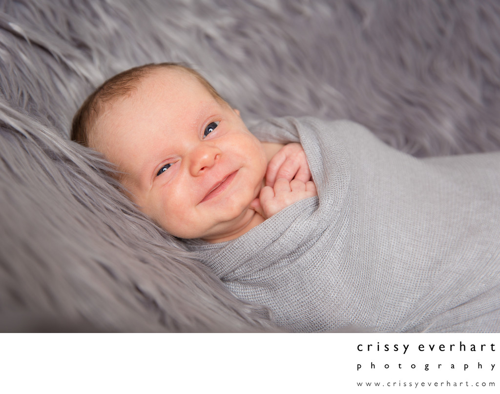 Smiling Newborn Photos - Malvern Photographer