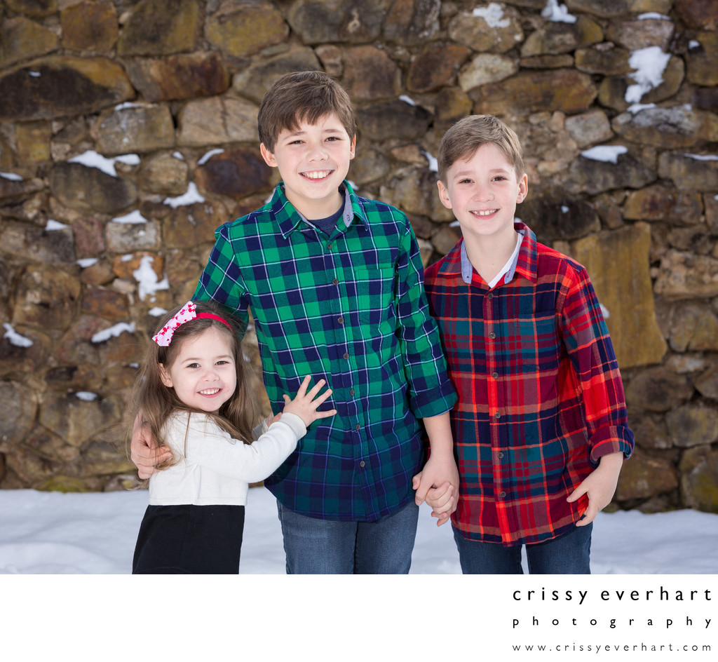 Snowy Portrait Session - Holiday Photos