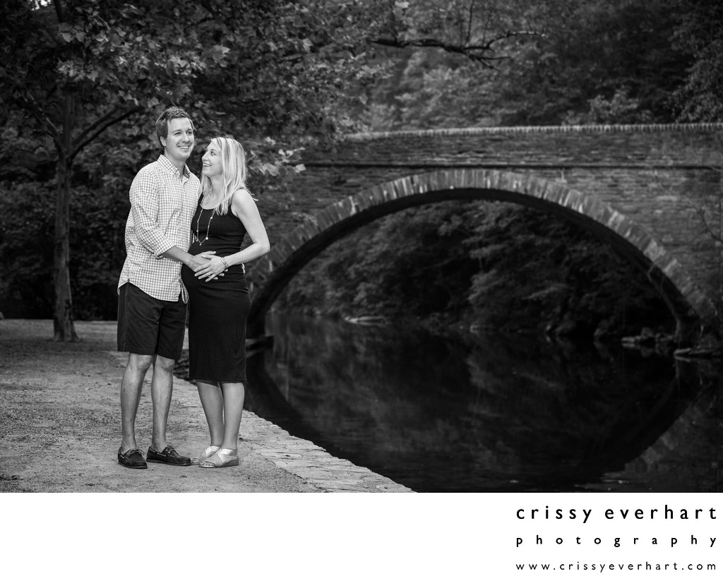 Wissahickon Valley Park Bridge Maternity Photos