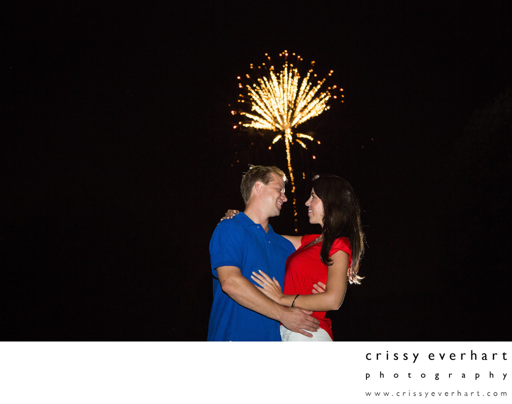 West Chester - Engagement Photos with Fireworks