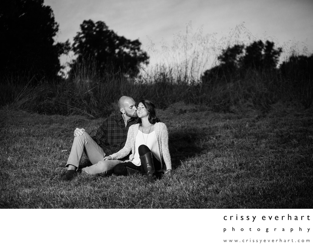 Black and White Engagement Photography- Newtown Square