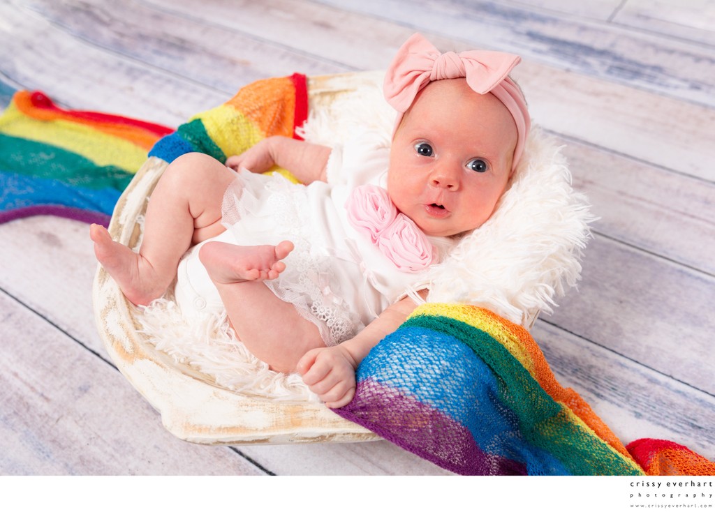 Rainbow Baby Newborn Photos