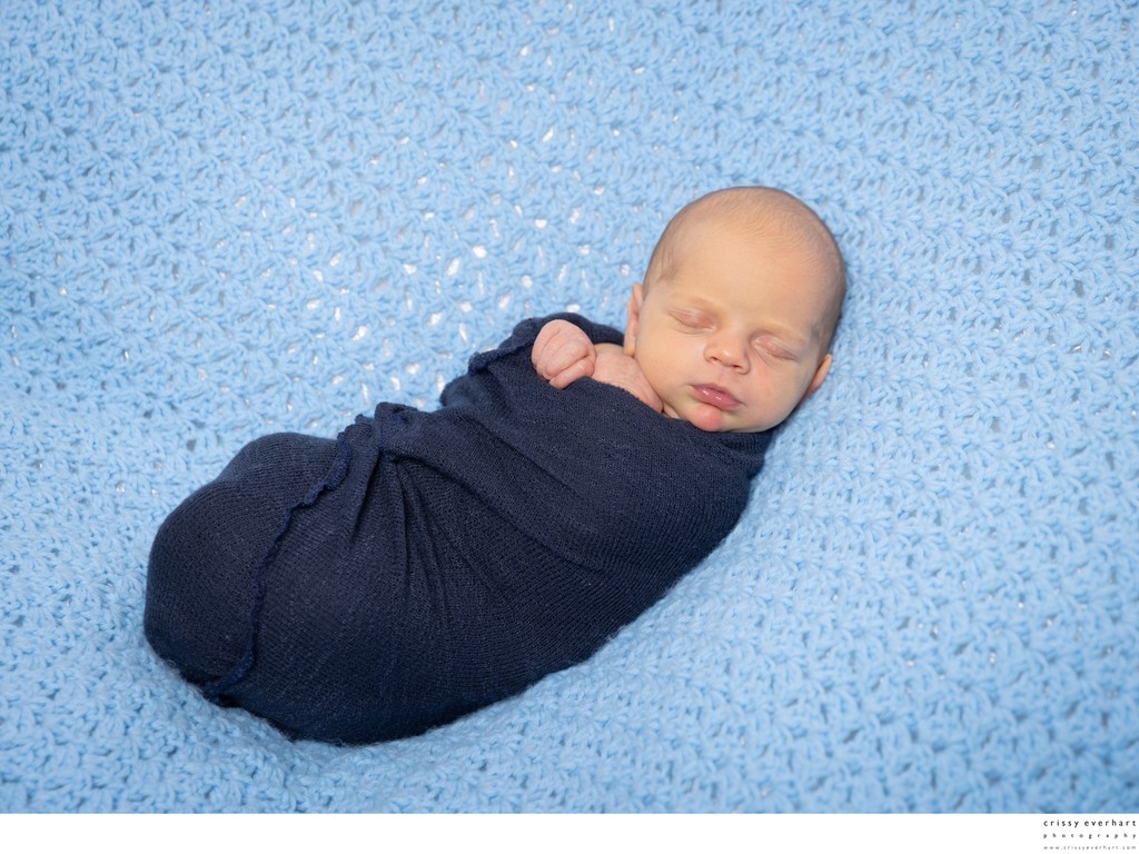 Sleeping Swaddled Newborn