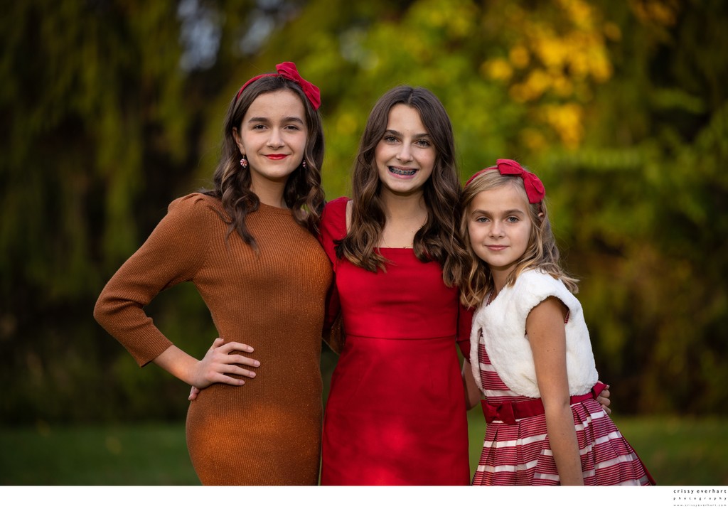 Sisters Holiday Portrait