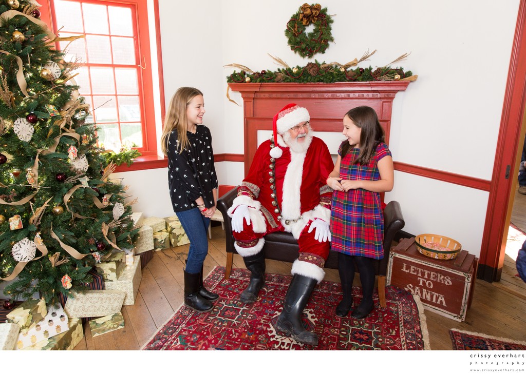 Photos of Kids Interacting with Santa
