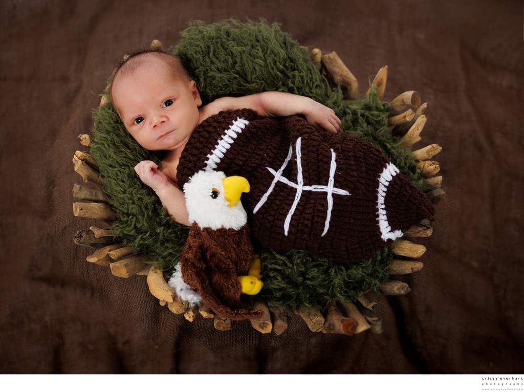 Philadelphia Eagles Fan Newborn Photos