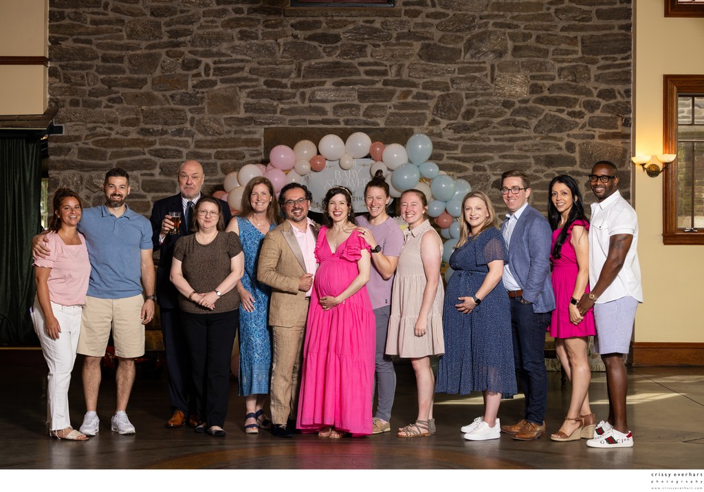 Formal Group Photos at Baby Shower