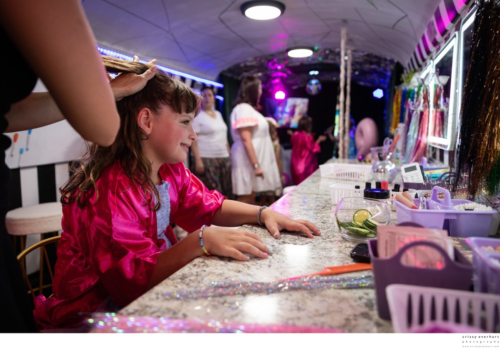 Glamour Bus Birthday Party Photos