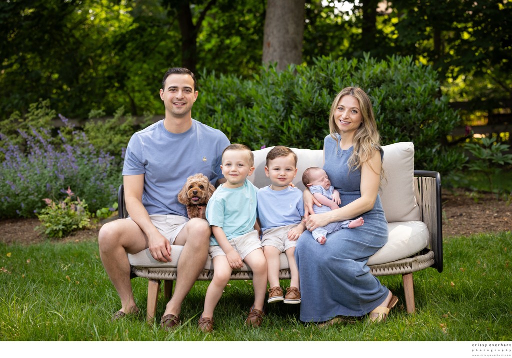 Outdoor Family Photos in Your Own Yard