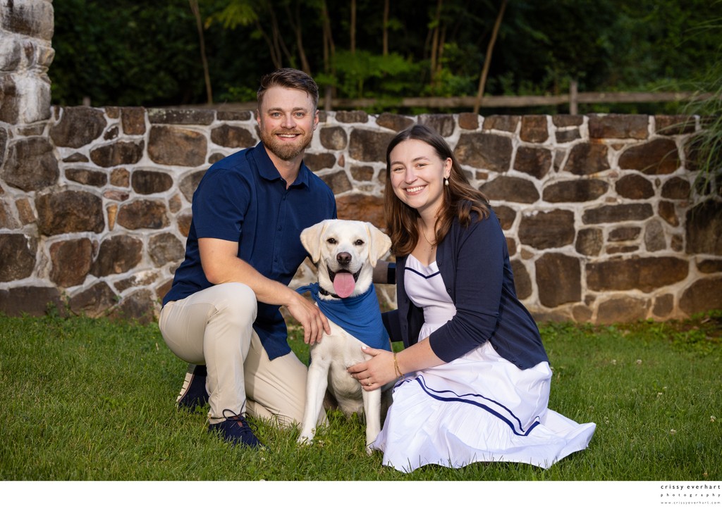 Save the Date Engagement Photos with Dog