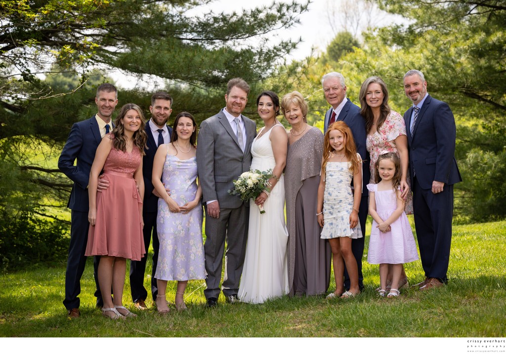 Family Formals at Wedding