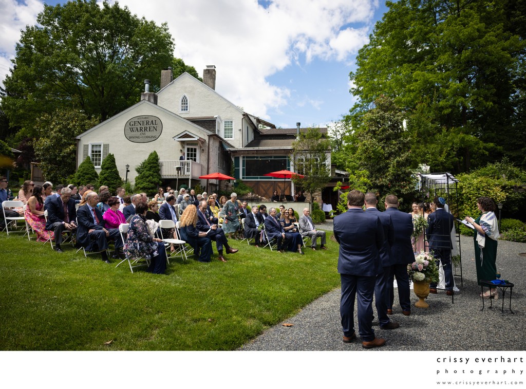 Outdoor Wedding Ceremony at General Warren Malvern