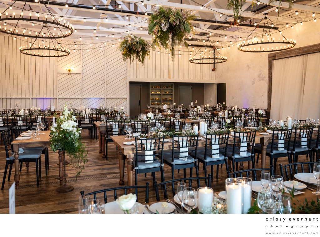 Elegant Terrain Gardens Reception Setup