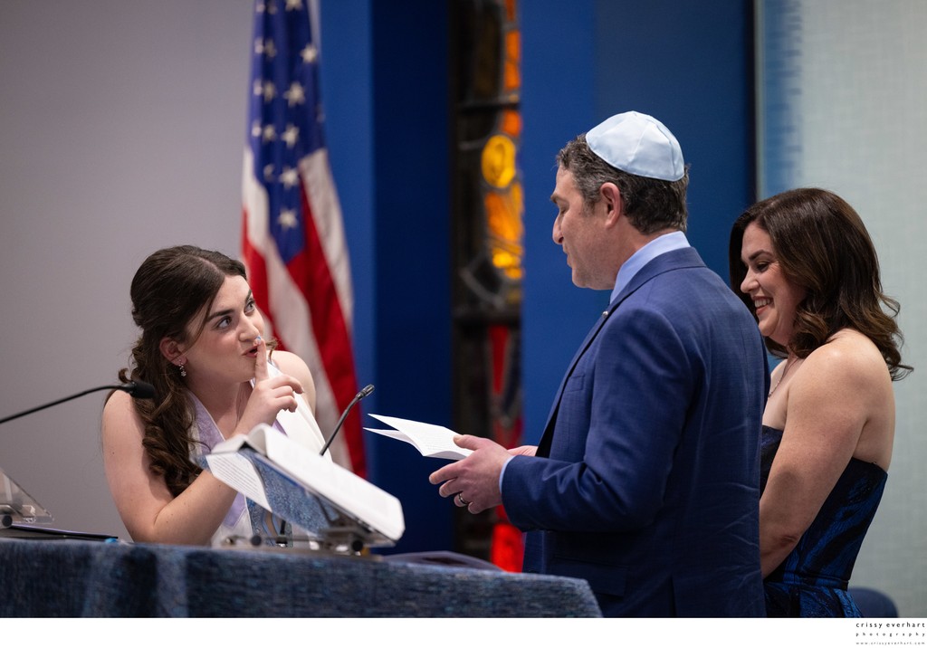Bat Mitzvah Service Photos in Synagogue