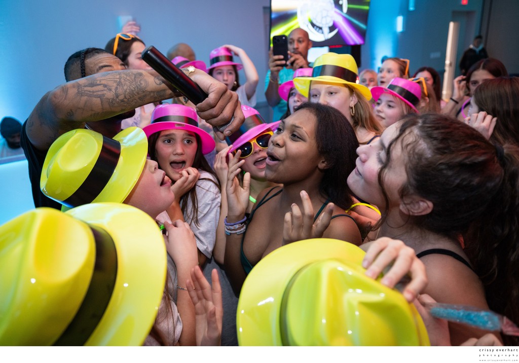 Mitzvah Reception Photos of Kids Singing