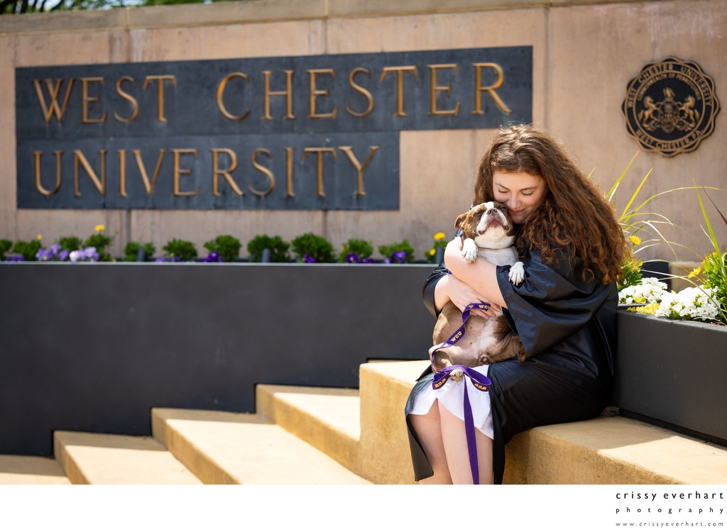 West Chester Graduation Photos with Pets