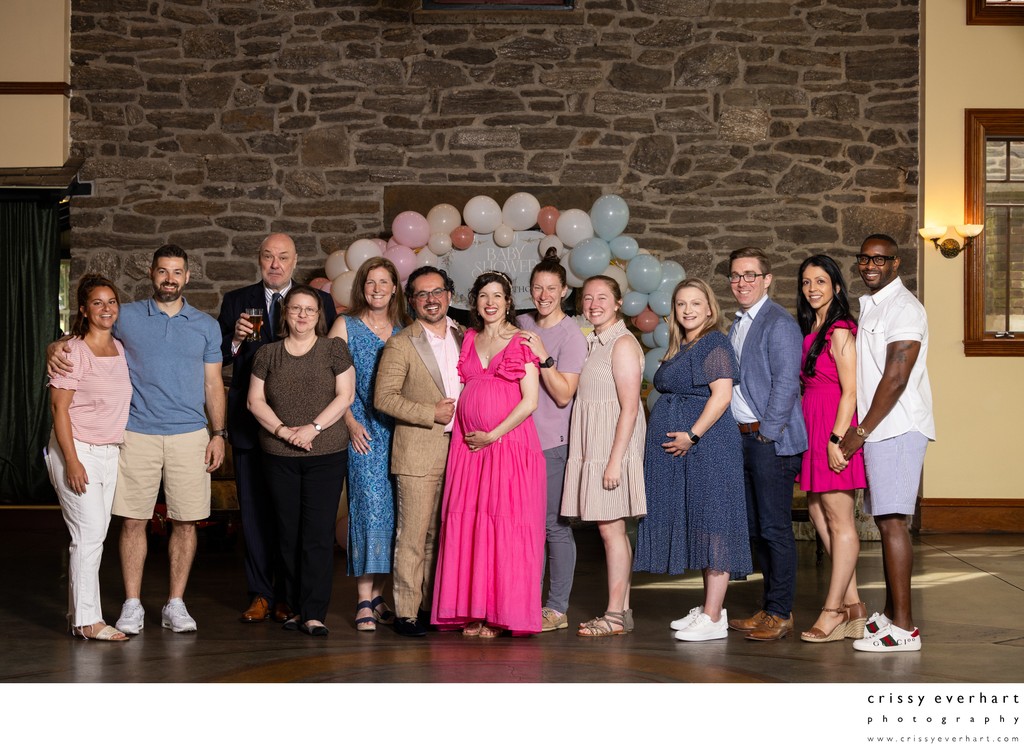 Formal Group Photos at Baby Shower