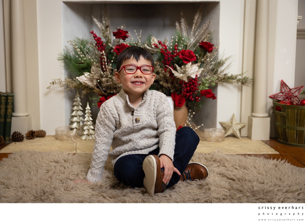 Adorable Holiday Set at Portrait Studio