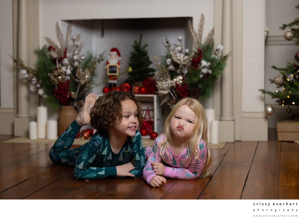Christmas Photos in Pajamas