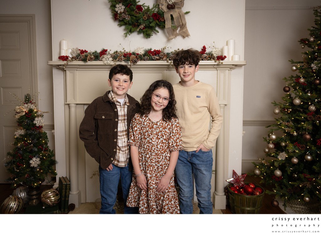 Christmas Card Photos in Historic Building