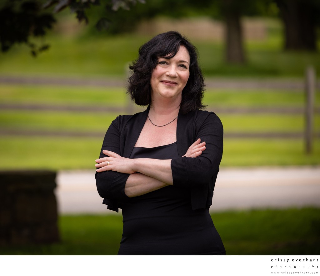 Outdoor Headshots in Rural Setting