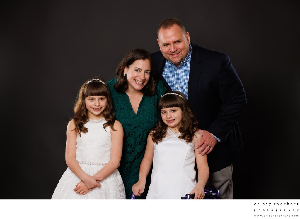 Family Portraits for First Holy Communions