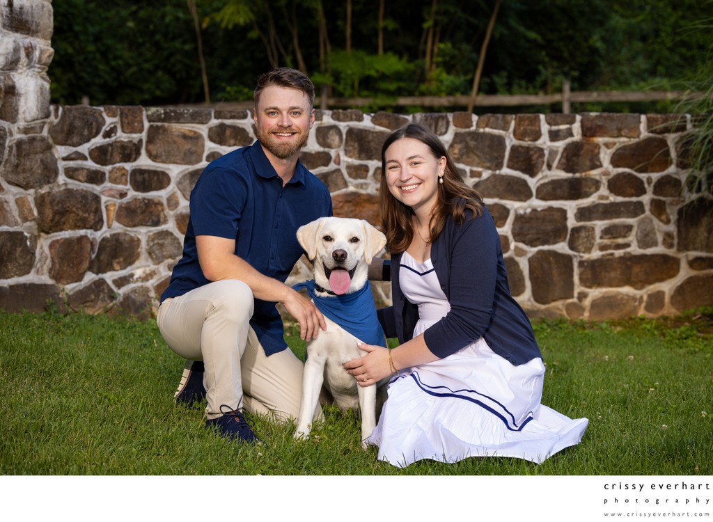 Save the Date Engagement Photos with Dog
