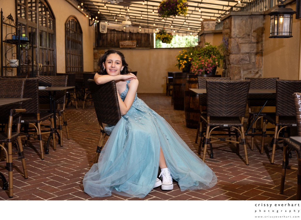 Bat Mitzvah Portraits Outside Harry's Savoy Grill