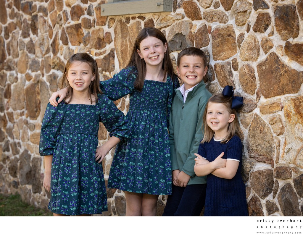 Outdoor Photoshoots for Families with Four Kids