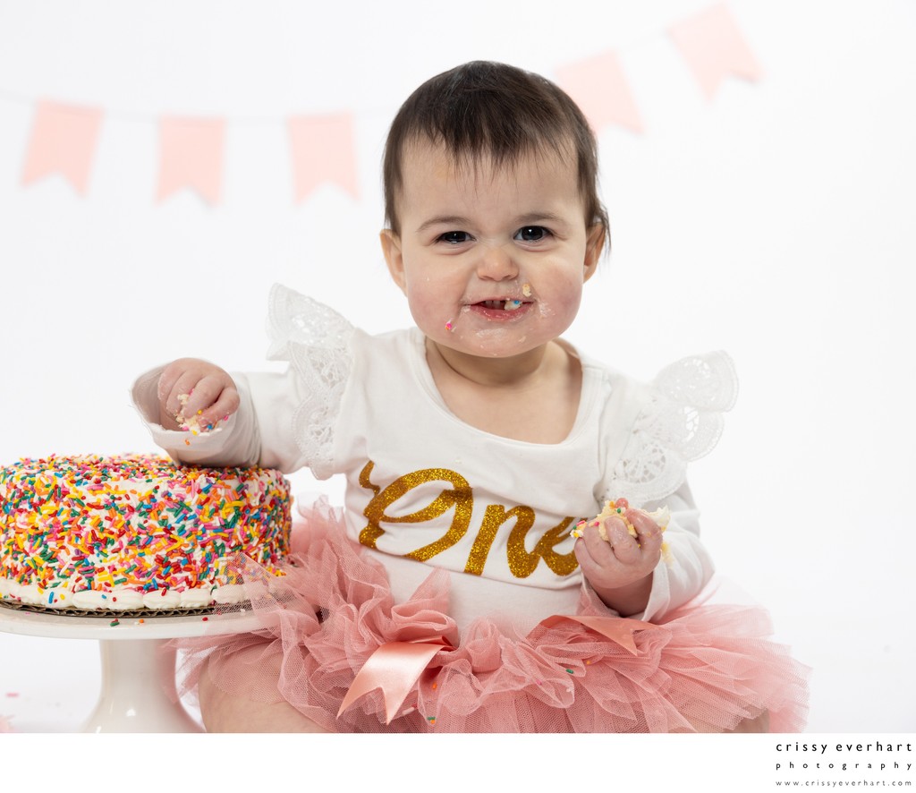 ONE Year Old Cake Smash Photoshoot