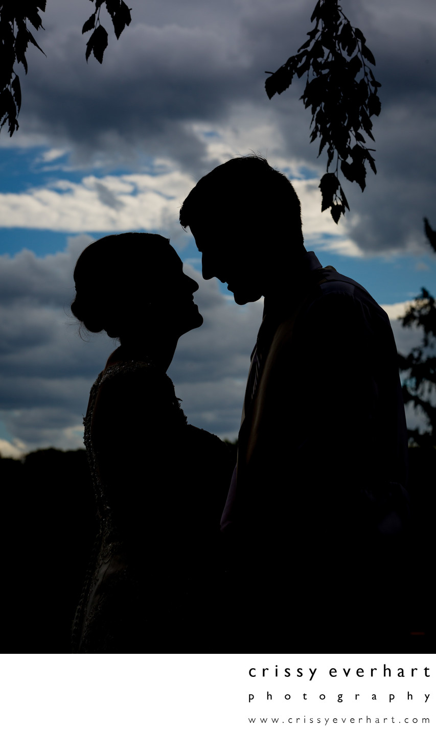 Northampton Valley CC - Bride and Groom Silhouette