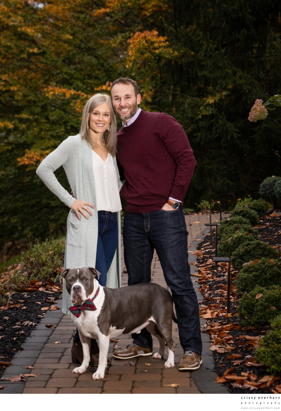 Couple with Adopted Dog