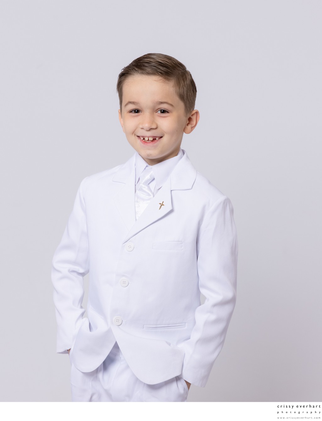First Holy Communion Photos in All White