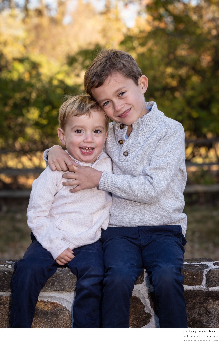 Sibling Portraits Outdoor Studio