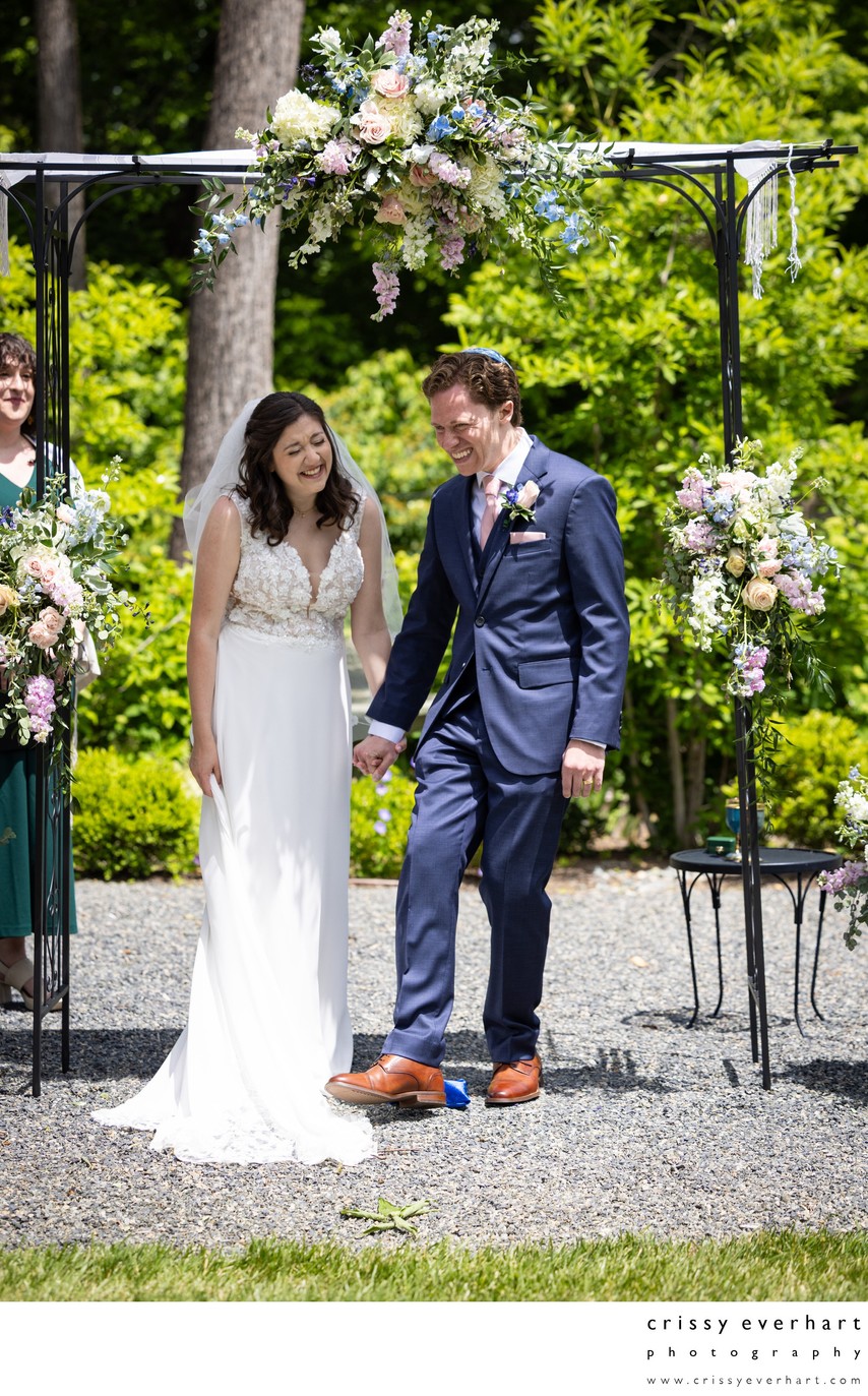 Breaking the Glass at Jewish Wedding Malvern