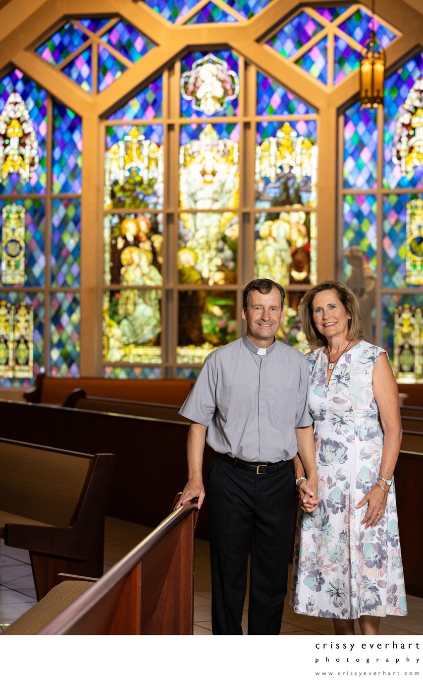 Editorial Portrait in Catholic Church