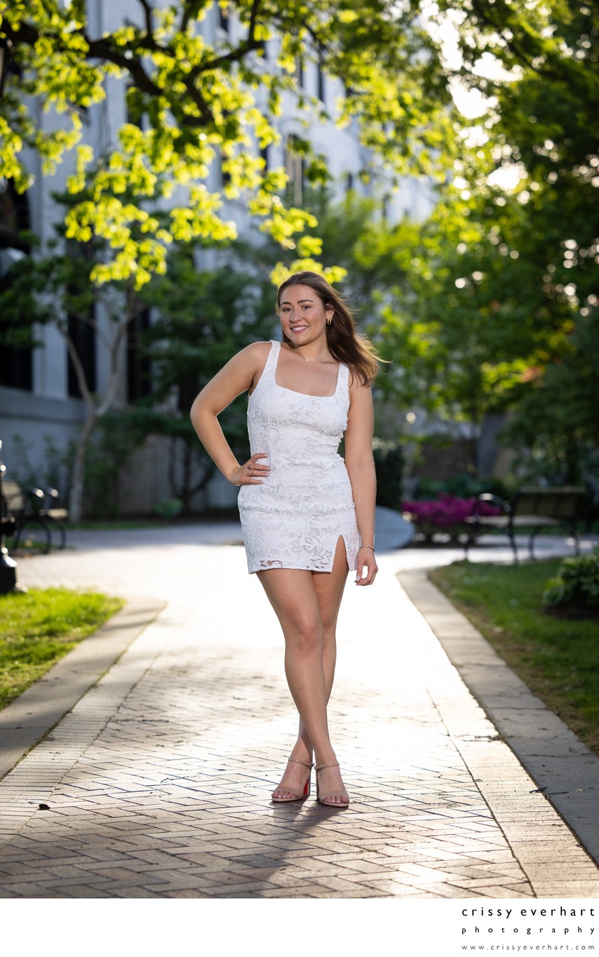 Graduation Portraits on Villanova Campus