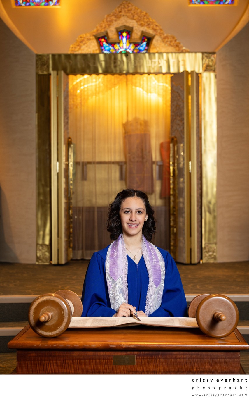 Bat Mitzvah Reading Torah at Beth Emeth