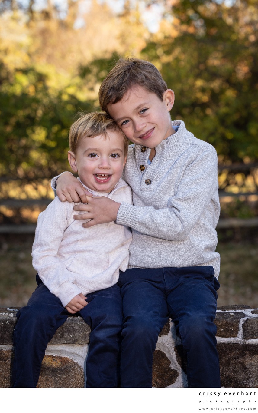 Sibling Portraits Outdoor Studio