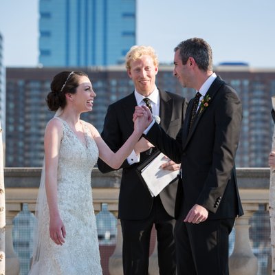 Philadelphia Free Library Rooftop Wedding Photographer