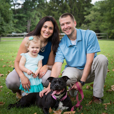 Family Portraits with your Dog in Malvern, PA
