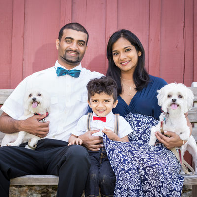 Family Portraits with Pets in Chester County